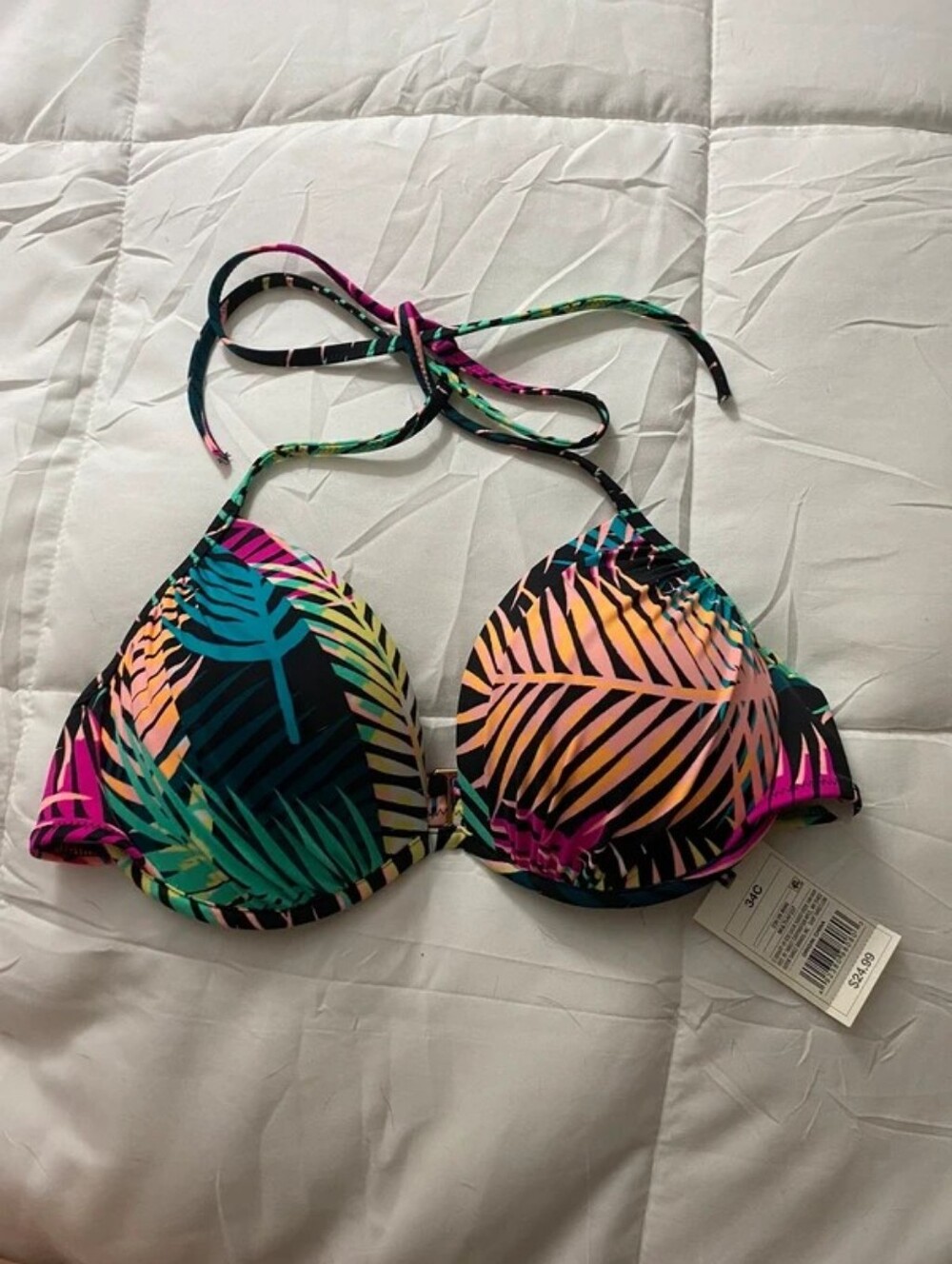 Shade & Shore Brown Halter Bikini Set
